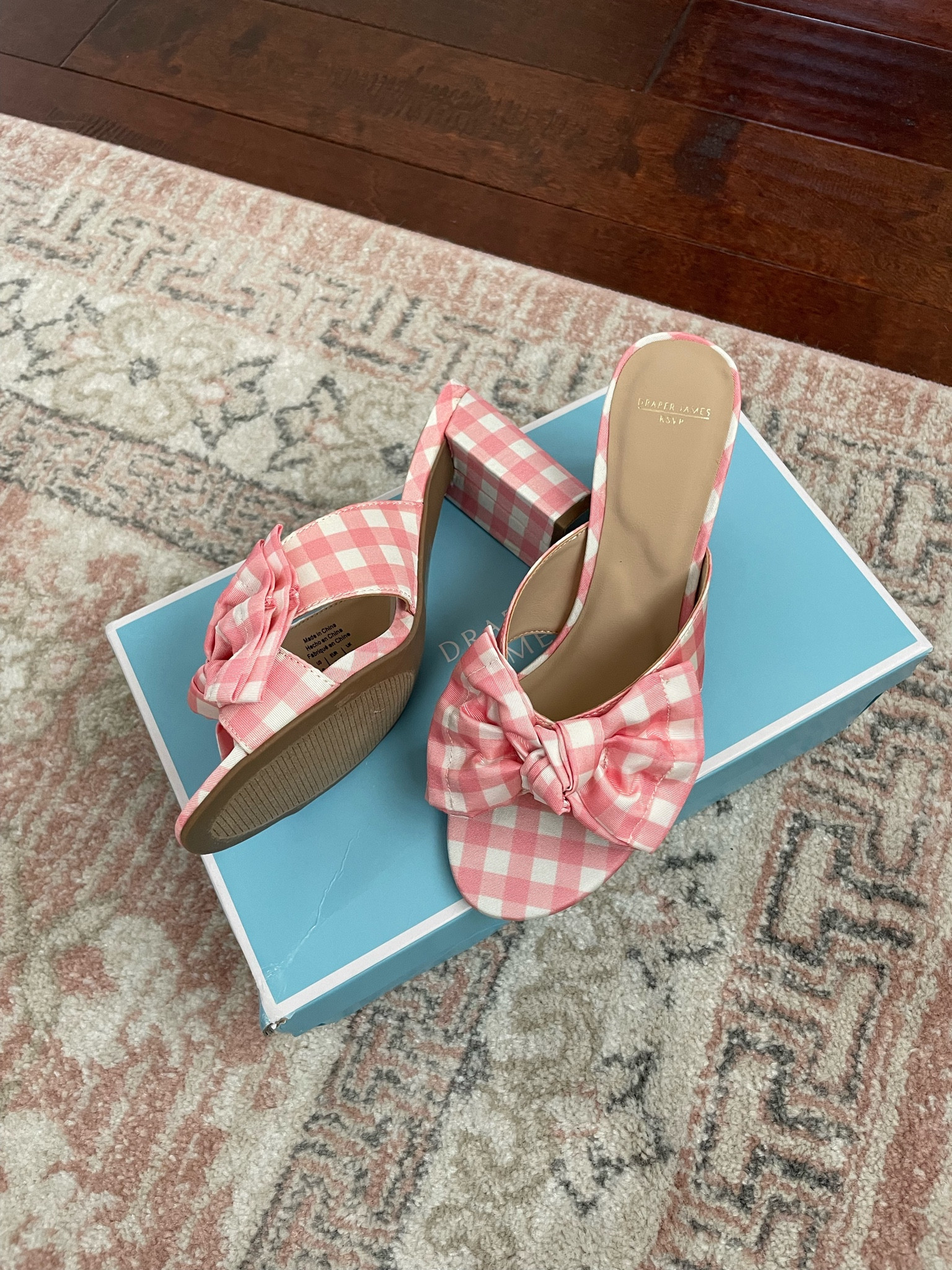 Fit true to size! | gingham shoes, pink gingham, spring shoes, spring heels 

#LTKshoecrush #LTKunder100 #LTKSeasonal