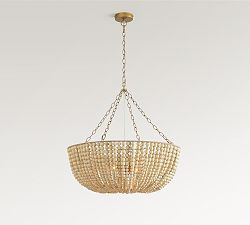Bristol Wood Bead Chandelier (30") | Pottery Barn (US)