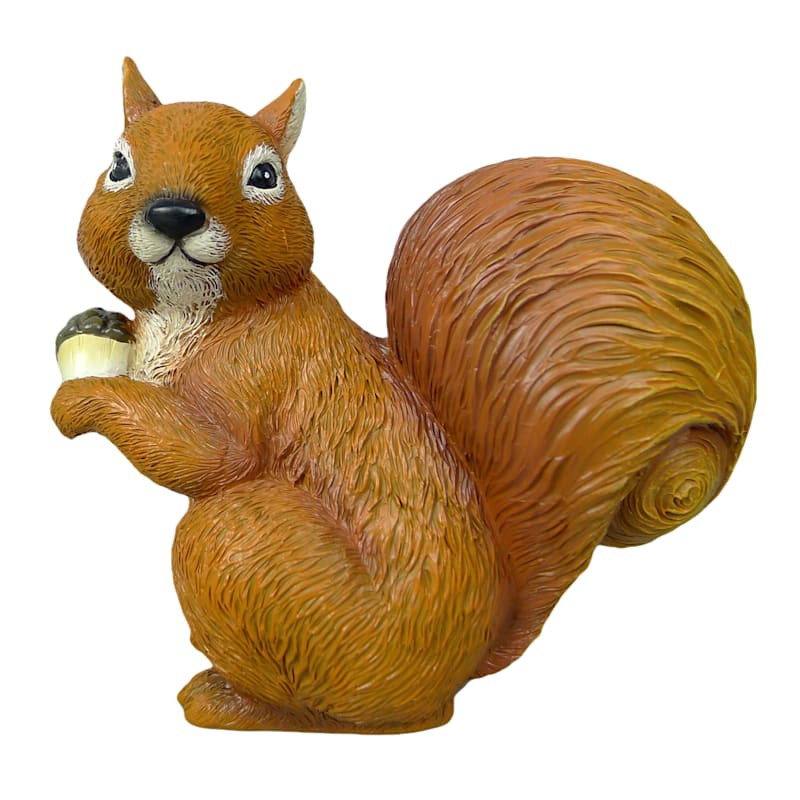 Homespun Harvest Squirrel Figurine, 5" | At Home