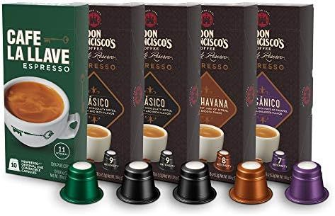 Don Francisco's & Cafe La Llave Espresso Capsules Variety Pack 10 Each, Recyclable Coffee Pods (50 C | Amazon (US)