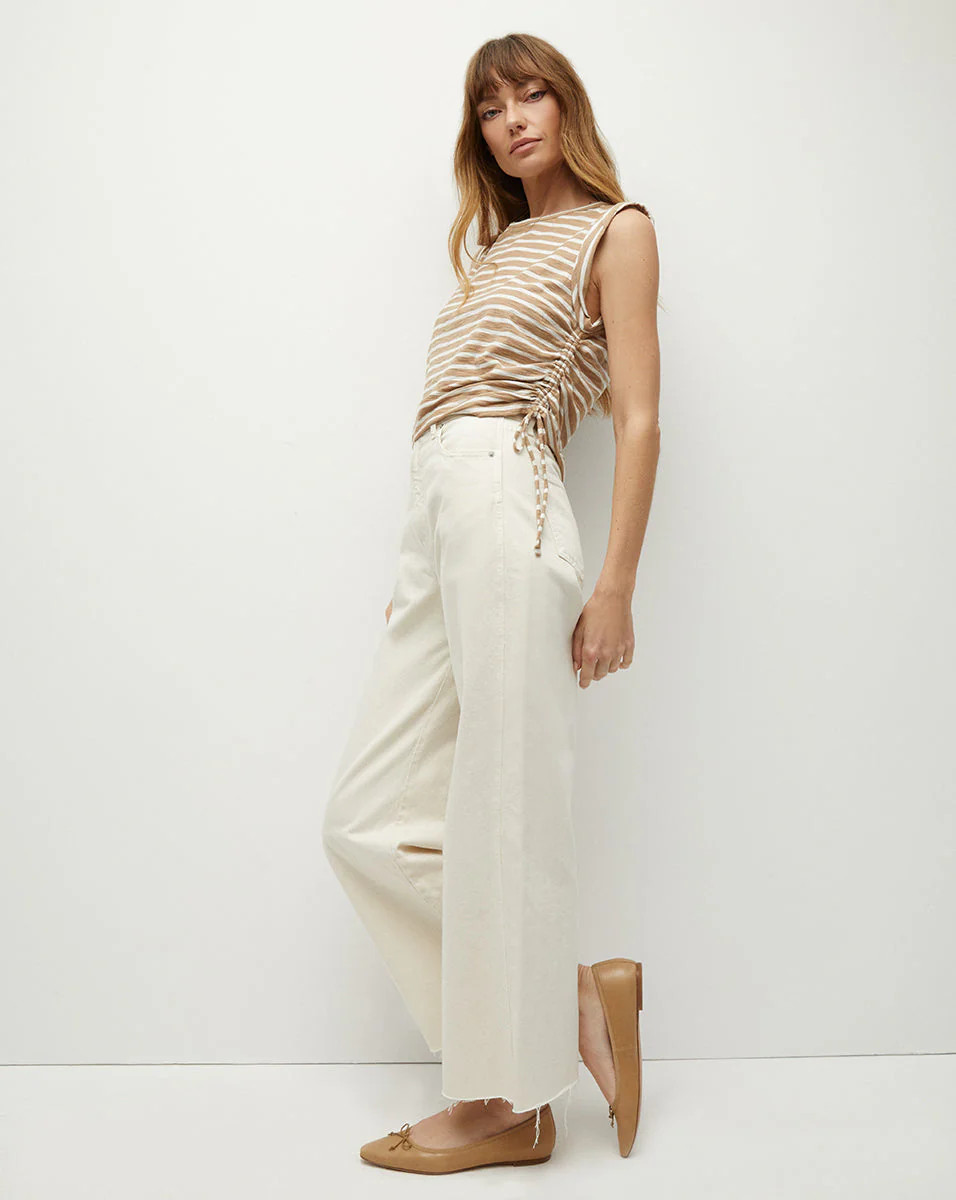 Vinci Striped Muscle Tank | Veronica Beard | Veronica Beard