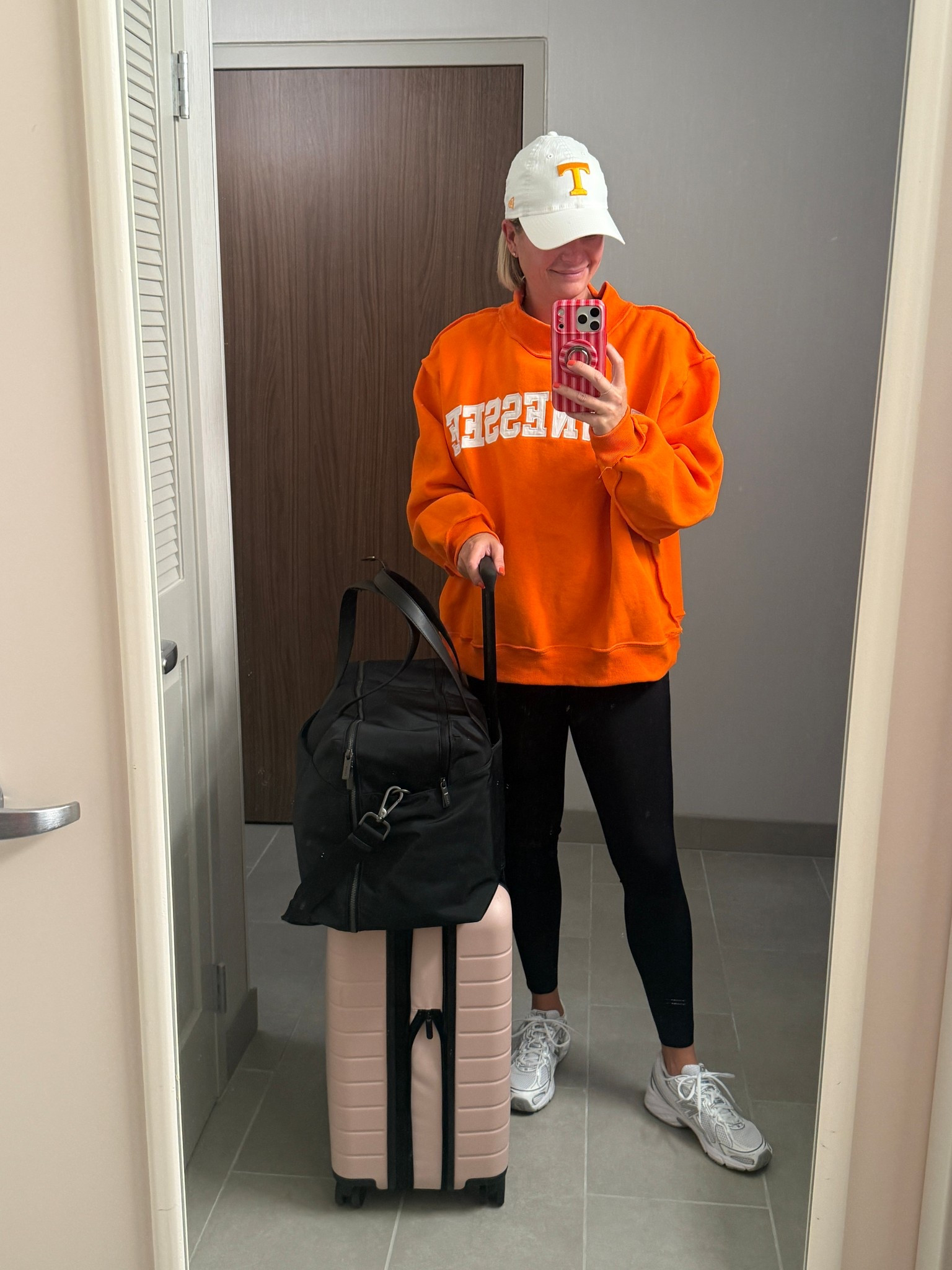 High rise leggings TTs
Sneakers are TTS (wearing a kids size 7 year old, I’m women’s size 9)
Sweatshirt is from Val’s 

#LTKOver40 #LTKMidsize #LTKTravel