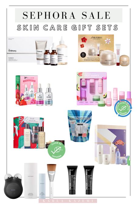 Sephora skin care gift sets 😍 Such great products all 20% off! These sell out fast, don’t miss out 🫶 #sephorasale #skincare #giftsets #sephoraskincare #skincareessentials

#LTKbeauty #LTKunder100 #LTKsalealert