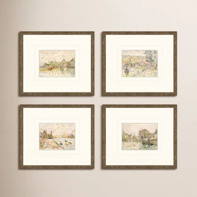 Ashonti Petite Landscapes Framed On Paper 4 Pieces Print | Wayfair North America