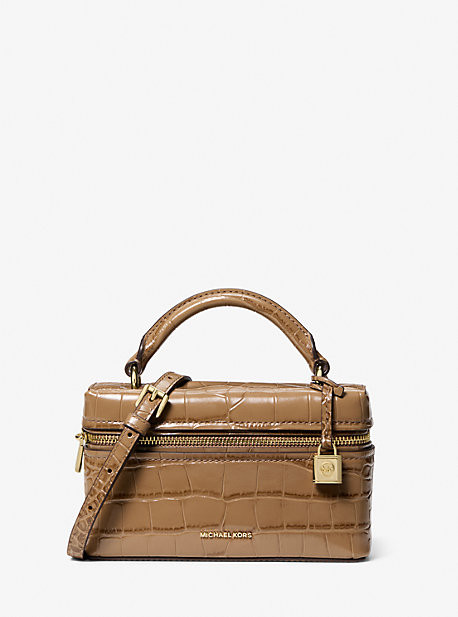 Jana Extra-Small Crocodile Embossed Leather Crossbody Bag | Michael Kors CA