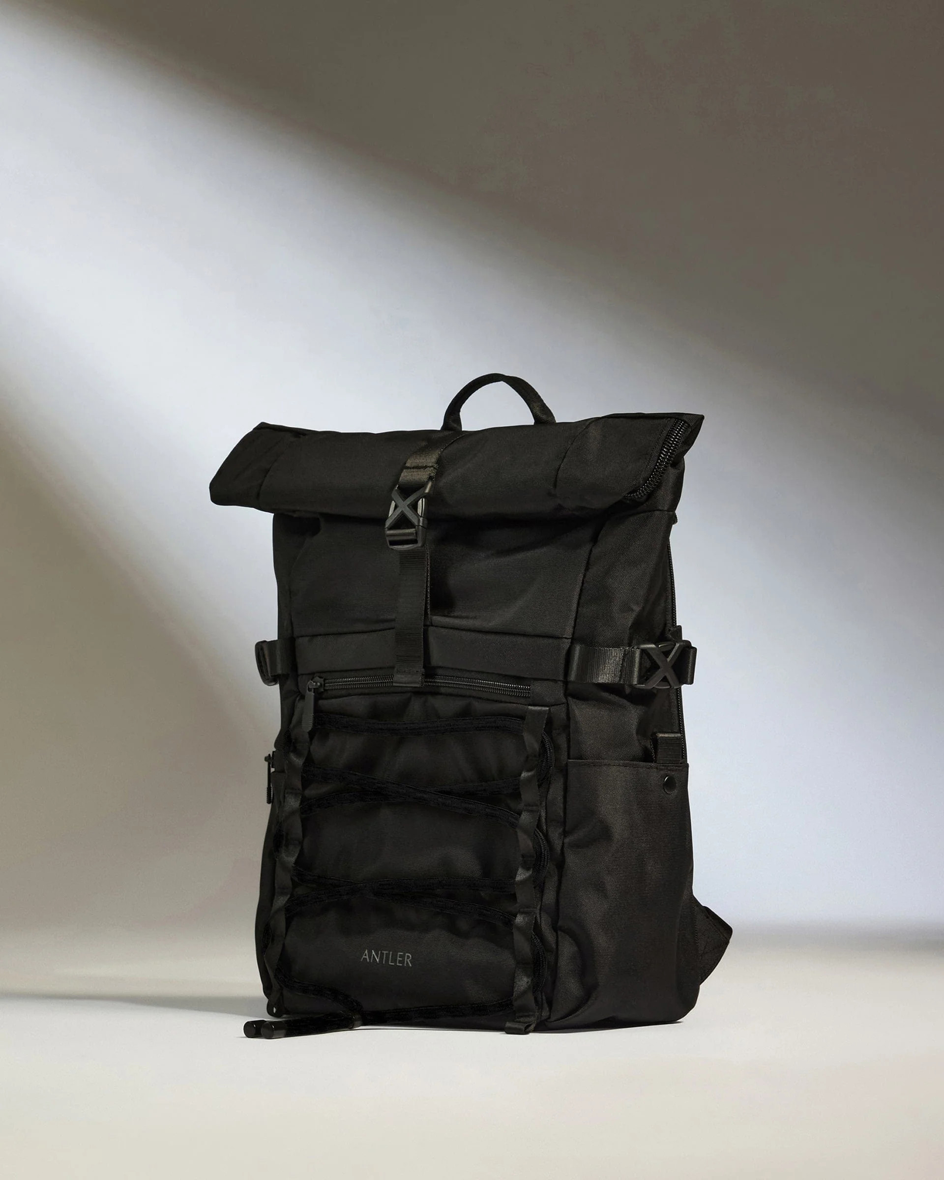 Discovery Roll Top Backpack in Black | Rucksacks & Travel Bags | Antler UK