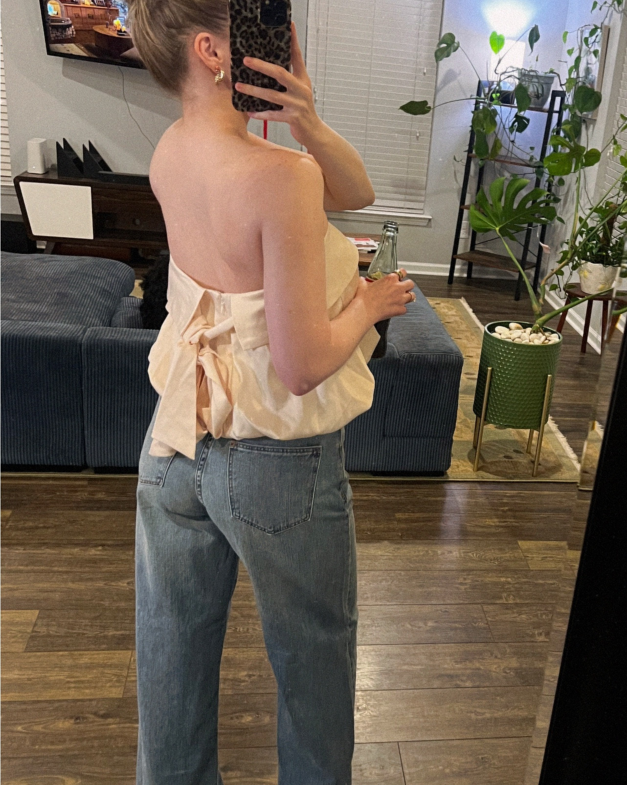 This tie back strapless top from ASTR is so adorable, & suprisingly very comfortable. I love that it has silicone grip tape lined along the upper hemline so the top doesn’t slide around! Chef’s kiss! 
The jeans are by Abrand Jeans & I’ve been liiiiiivinggg in them! I love a relaxed mid-rise jean for every day wear. 
The slingback kitten heels are from a local boutique but I’ve linked two that I think are very similar & also so versatile to style! ✨

#LTKStyleTip #LTKBeauty #LTKSeasonal