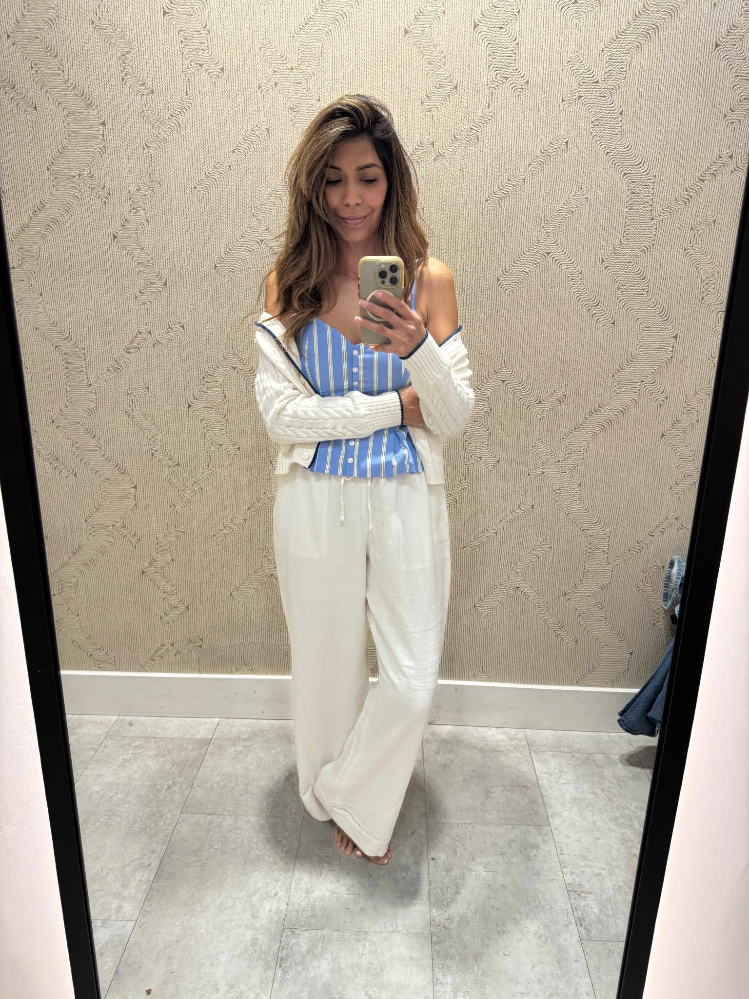 Spring outfit 
Linen pants 


#LTKOver40 #LTKSpringSale #LTKootd