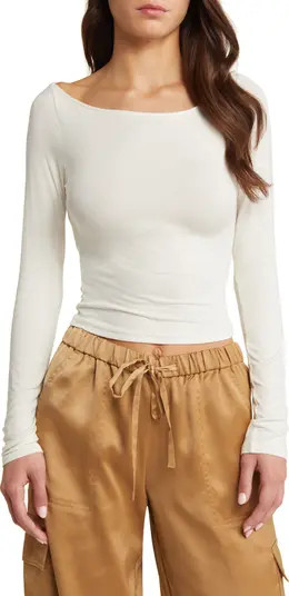 Open Edit Boat Neck Top | Nordstrom | Nordstrom