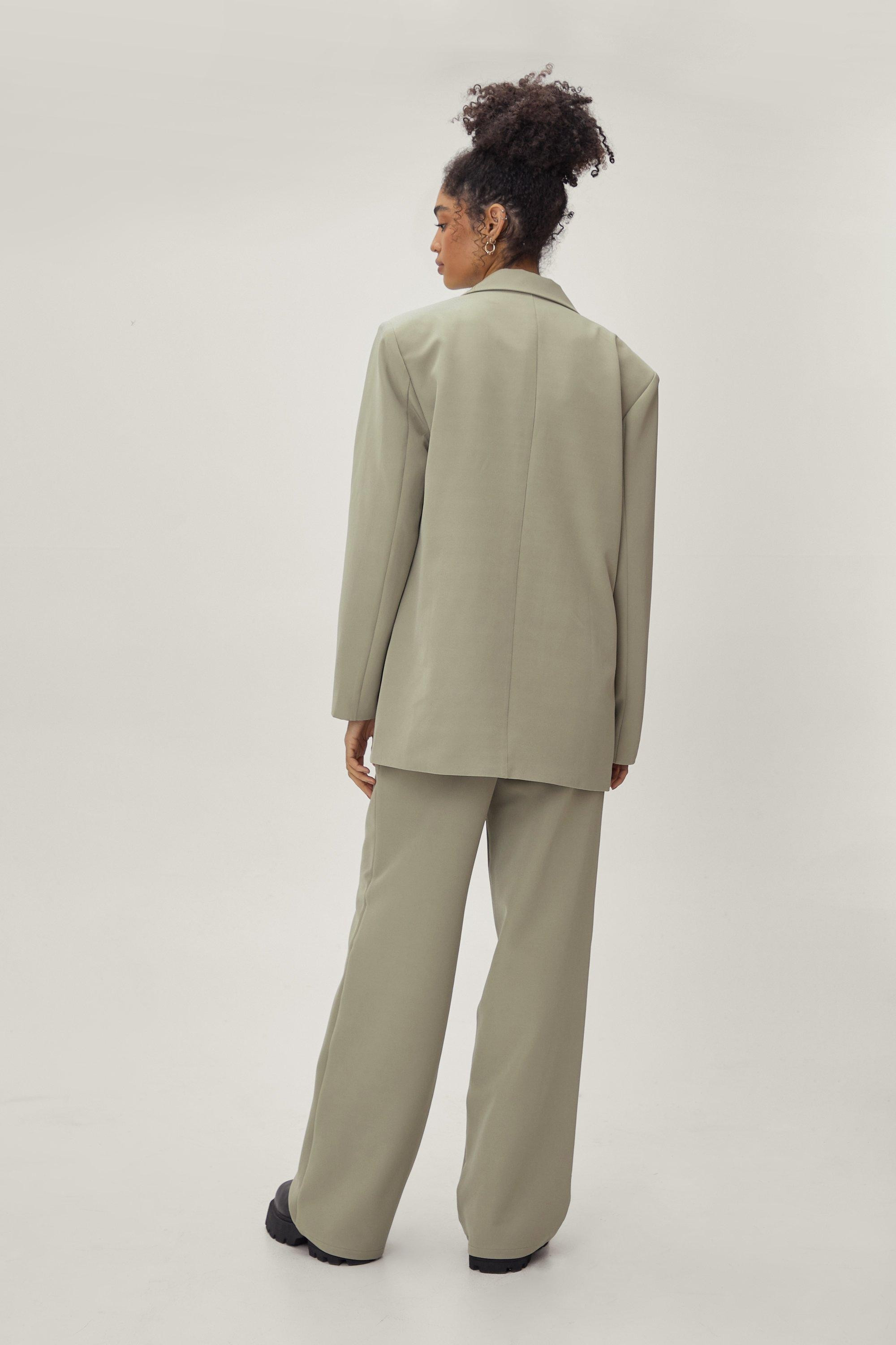 High Waisted Tailored Wide Leg Pants | Nasty Gal (US)