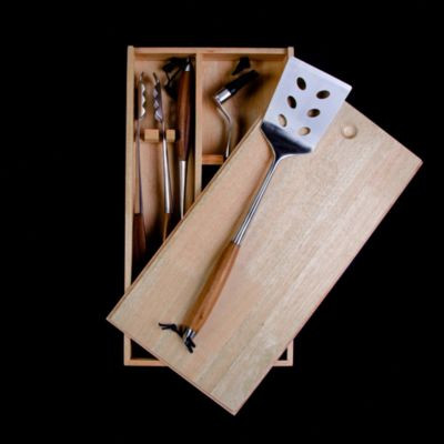 BBQ Bonded Teak 4-Pc. Grill Set | Bloomingdale's (US)