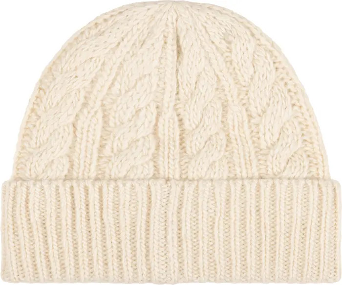 Tux Bear Cable Merino Wool, Alpaca & Linen Beanie | Nordstrom