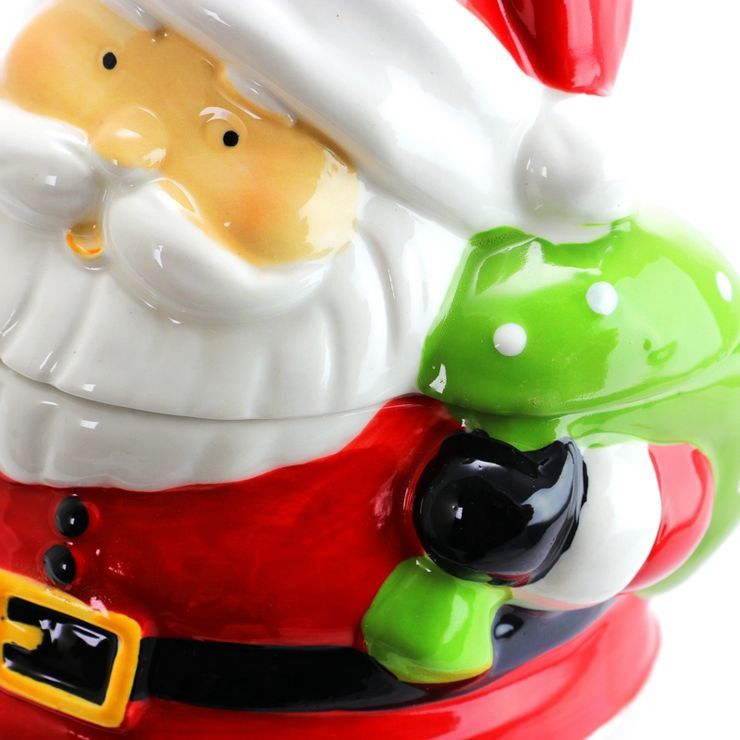 Gibson Jovial St. Nick 7.5 Inch Santa Holiday Cookie Jar | Target