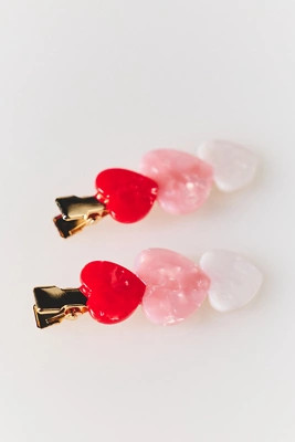 Heart Throb Crease-Free Hair Clips, Set of 2 | Anthropologie (US)