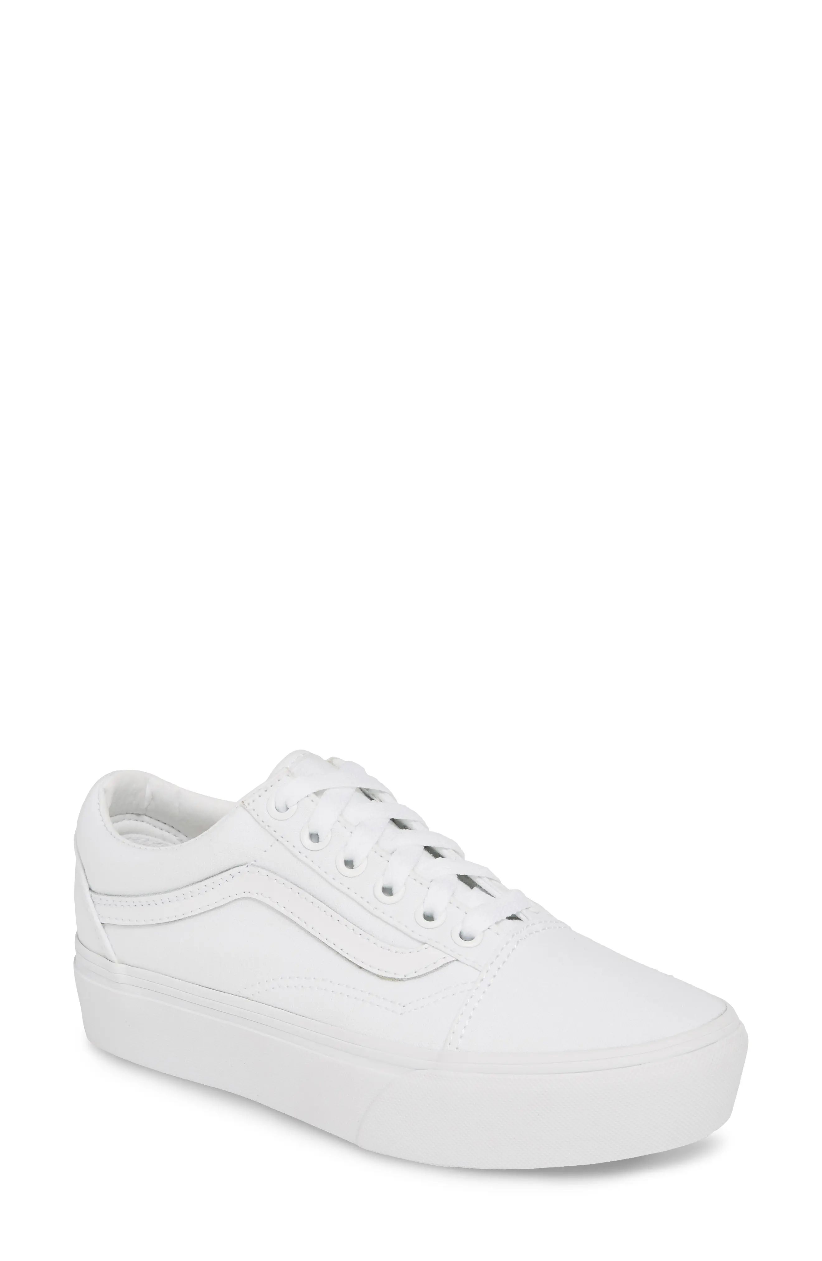 Women's Vans Old Skool Platform Sneaker, Size 7 M - White | Nordstrom
