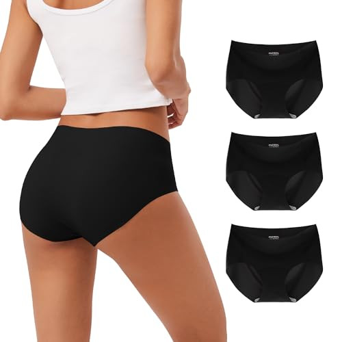 Amazon.com: INNERSY Women's Seamless No Show Hipster Panties Invisible Light Underwear 3-Pack(3 B... | Amazon (US)