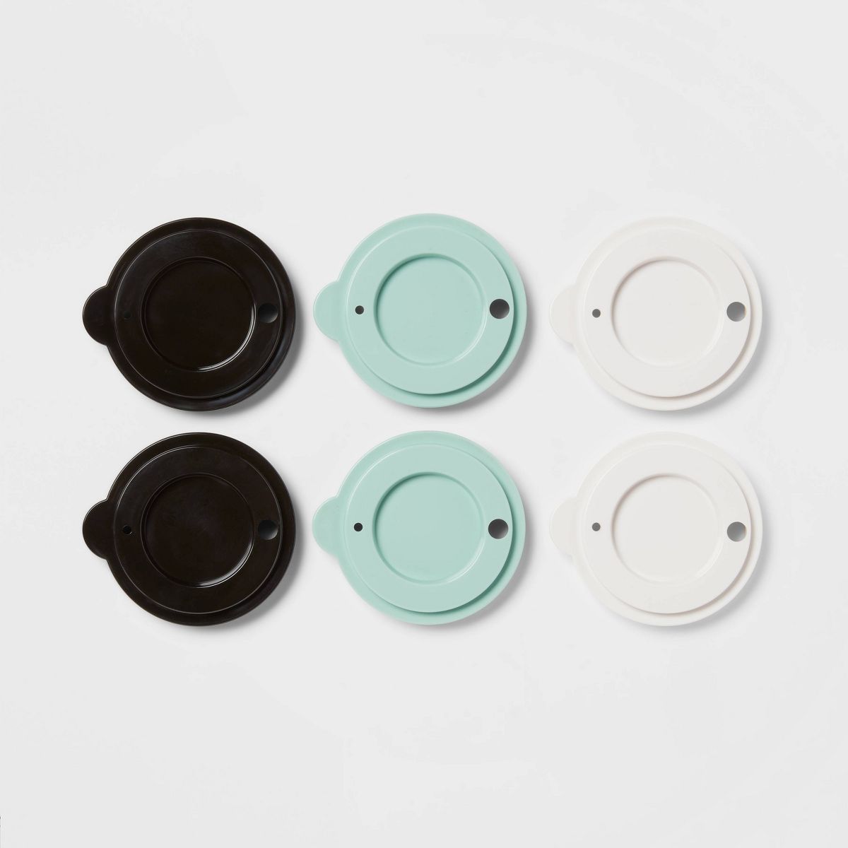 6pk Plastic Cool Colors Kids' Basic Tumbler Lids - Pillowfort™ | Target