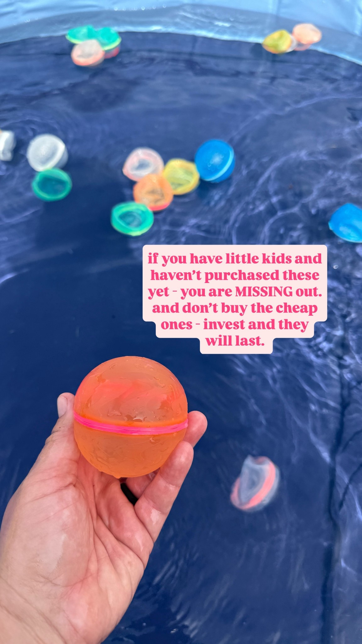 💦 reusable water balloons 💦
if you’ve got littles and haven’t tried these yet—you’re truly missing out. they snap shut on their own, refill in seconds, and don’t leave shredded balloon bits all over your yard. game. changer.

we’ve had this exact set since last summer and now own 3 or 4 packs because they get played with constantly. don’t grab the cheap ones—they fall apart. these have totally held up and are still going strong.

(linking the full 16-pack we started with, but honestly it’s sometimes cheaper to grab two 8-packs!)

—

reusable water balloons for kids, magnetic water balloons amazon, summer backyard toys, eco-friendly water balloon alternative, silicone water balloons, splash toys for toddlers, mess free water play, backyard water fight essentials, best reusable water balloons 2025, toddler-friendly outdoor play, summer must haves for families, backyard toy favorites, water balloon alternative ideas, magnetic snap water balloons, backyard toys no cleanup

#LTKSummerEdit #LTKSeasonal #LTKKids
