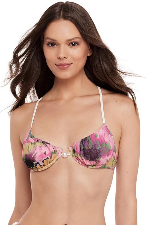 Steve Madden Women's Underwire Scoop Neck X-Back Demi Bikini Top | Amazon (US)