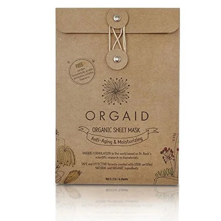 ORGAID Organic Sheet Mask | Made in USA (Anti-aging & Moisturizing pack of 4) | Walmart (US)