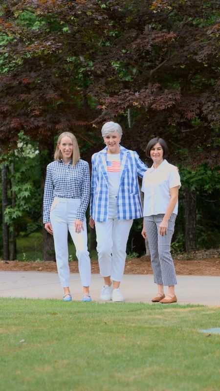 Style at EVERY age gingham edition 💙🤍❤️

#LTKStyleTip #LTKSeasonal #LTKOver40