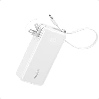 Anker Nano 3-in-1 Portable iPhone Charger, 10,000mAh Power Bank with Built-in USB-C Cable and Fol... | Amazon (US)