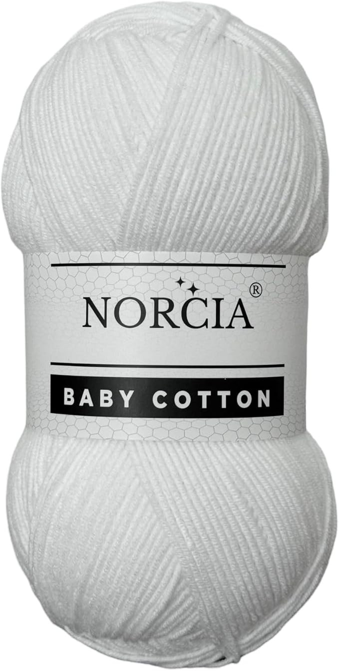 Baby Cotton, 55% Cotton 45% Acrylic Yarn, Fine/Sport (2) for Crochet and Knitting, Soft Amigurumi... | Amazon (US)