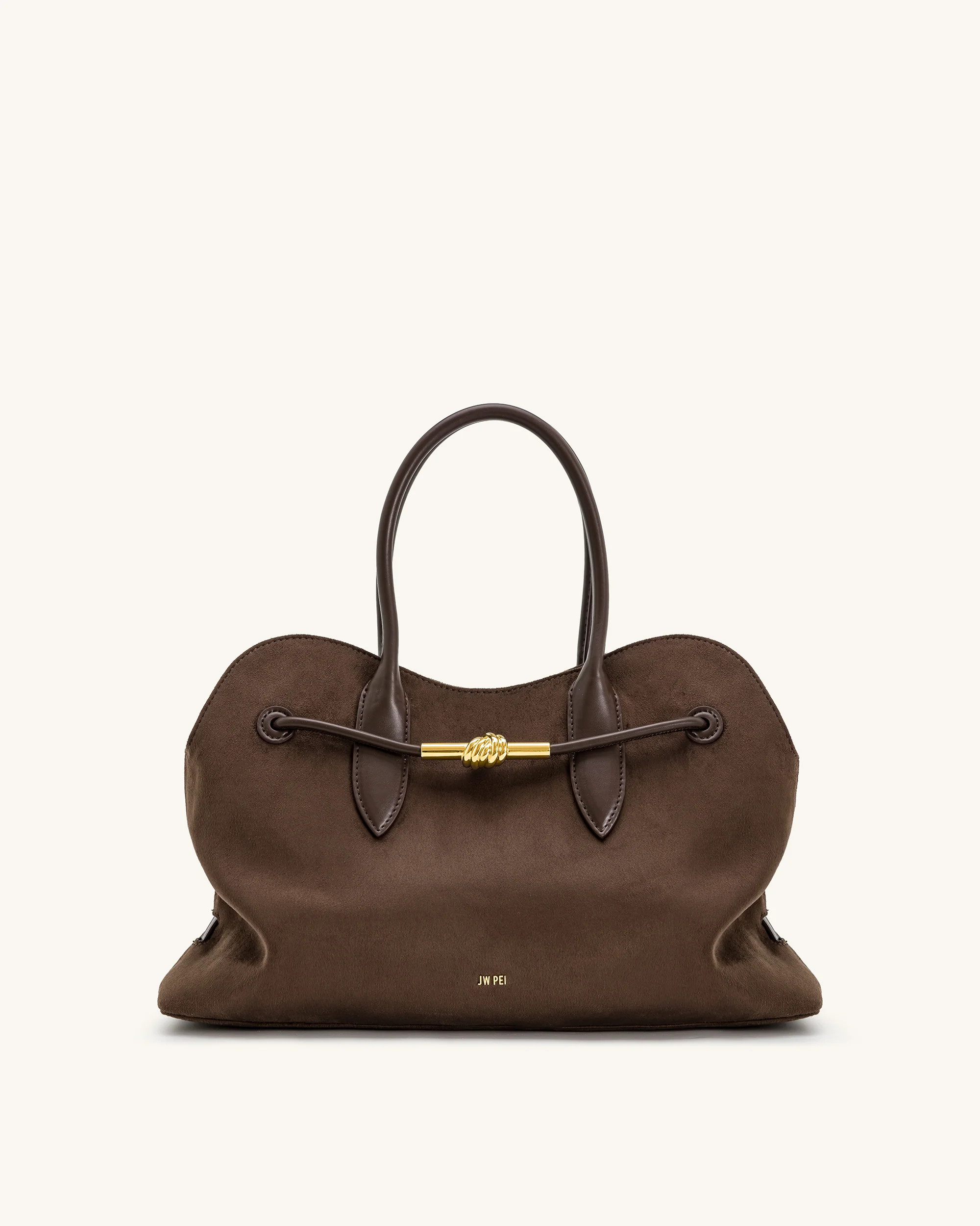 Adele Metal Rope Knot Tote Bag - Mocha Brown | JW PEI US