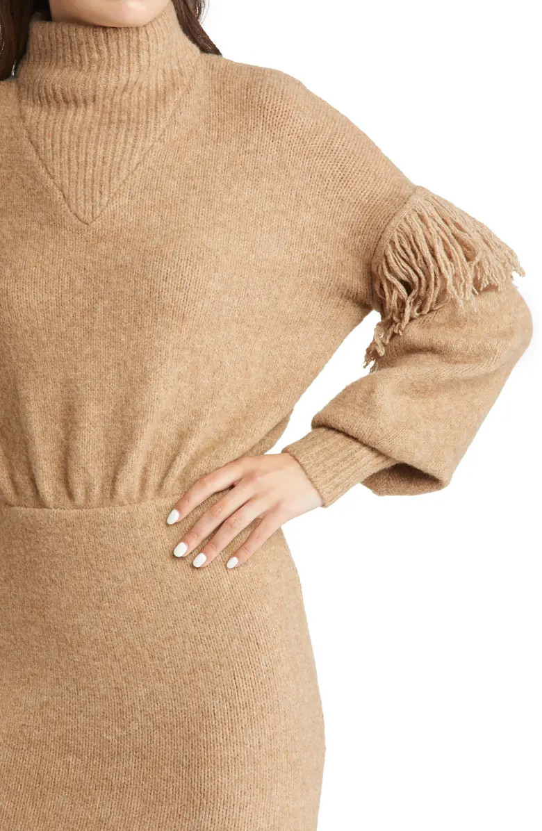 Angelle Scrunch Neck Long Sleeve Sweaterdress | Nordstrom