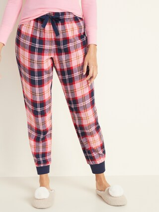 Plaid Flannel Lounge Joggers for Women | Old Navy (US)