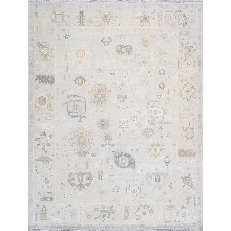 Oushak Hand Knotted Wool Abstract Rug | Wayfair North America