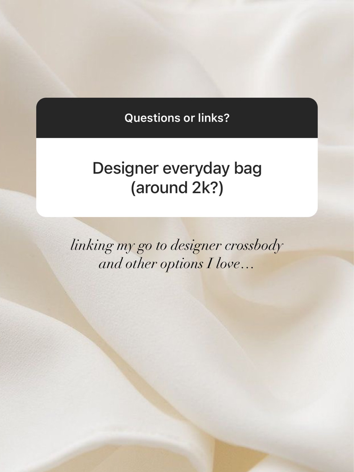 Designer crossbody around 2k that I love! StylinByAylin 

#LTKitbag #LTKSeasonal #LTKstyletip