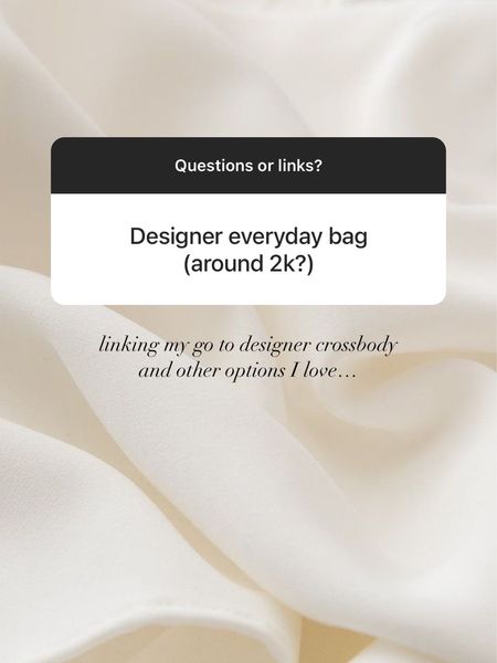 Designer crossbody around 2k that I love! StylinByAylin 

#LTKitbag #LTKSeasonal #LTKstyletip
