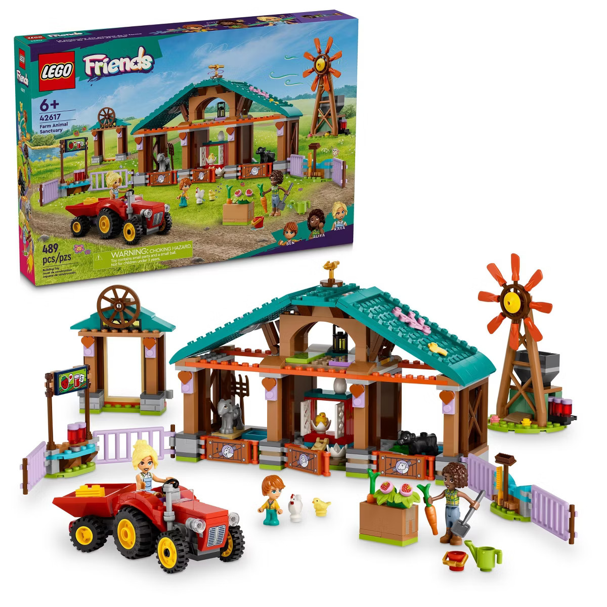 LEGO Friends Farm Animal Sanctuary and Tractor Toy 42617 | Target