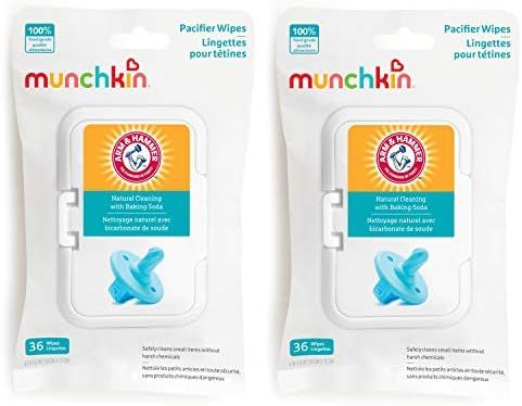 Munchkin Arm & Hammer Pacifier Wipes, 2 Pack, 72 Wipes | Amazon (US)