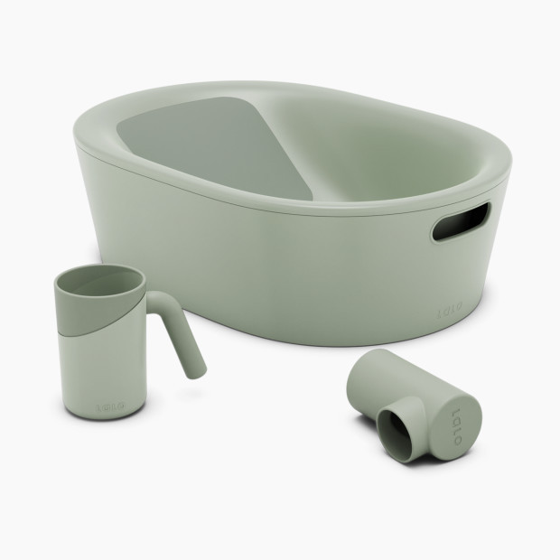 Lalo Bathtime Starter Kit in Sage Size 25.3"" x 18"" x 7.7 | Babylist
