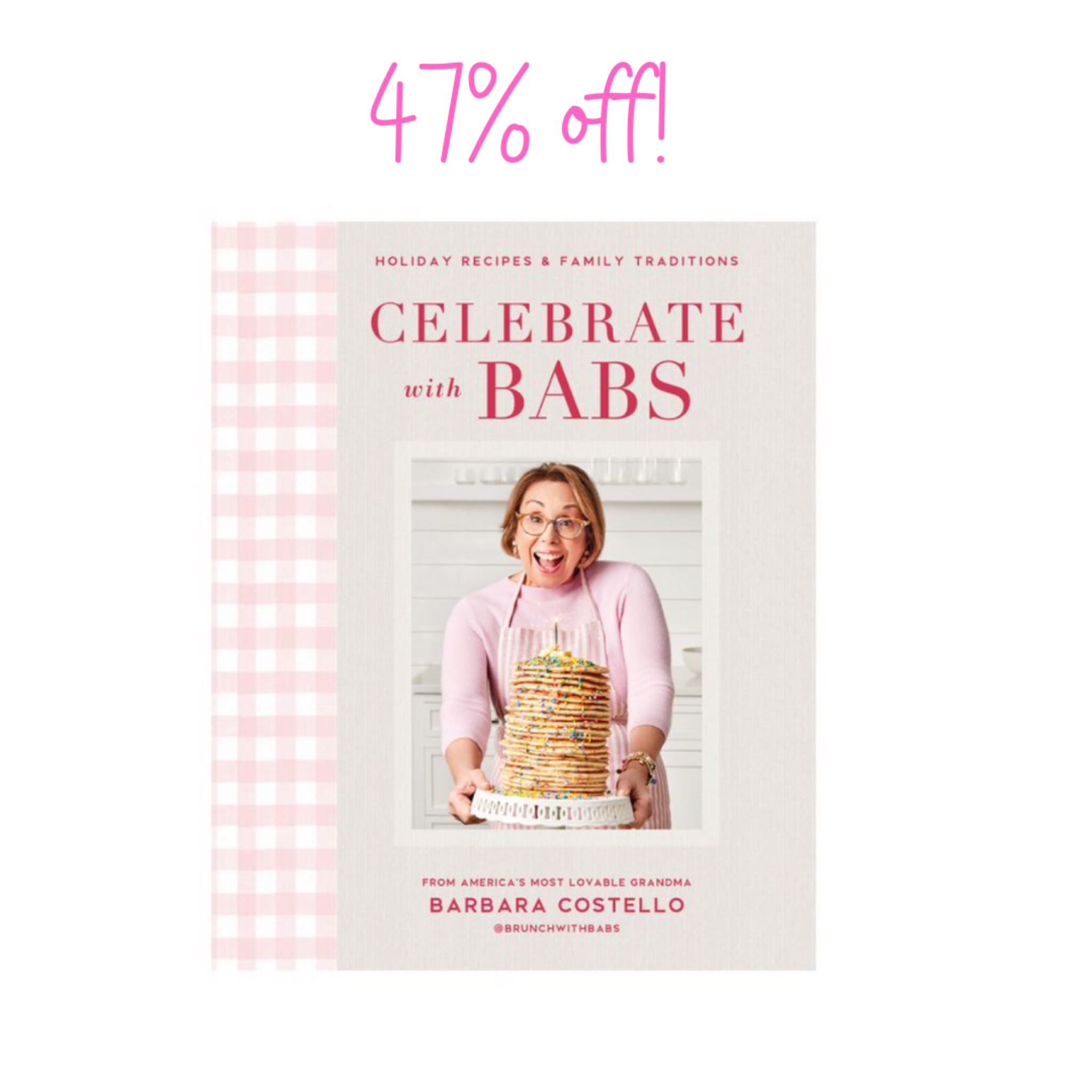 They don’t come any sweeter than Babs!! Here’s Why I Like It:
(Besides the hopefully obvious criteria of the recipes being DELICIOUS):
-My siblings recently introduced me to @brunchwithbabs. Maybe you’re one of her 2.2 million followers!
-The layout of the book is by time of year. It flows with the season.
-All recipes seem so approachable. I honestly think it’s because they’re from her, but you know she knows you can do it! 
-One might think this is only for big gatherings but no, no. These can easily be worked into your weekly menu. 
-My husband told me the layout of the pages look like my cookbook, Cooking Without a Kitchen, and I clutched my pearls because what a compliment!!! 

With 4th of July around the corner, and let’s be honest, the rest of the summer and YEAR ahead, you’ll want this! 

#LTKfamily #LTKhome #LTKunder50