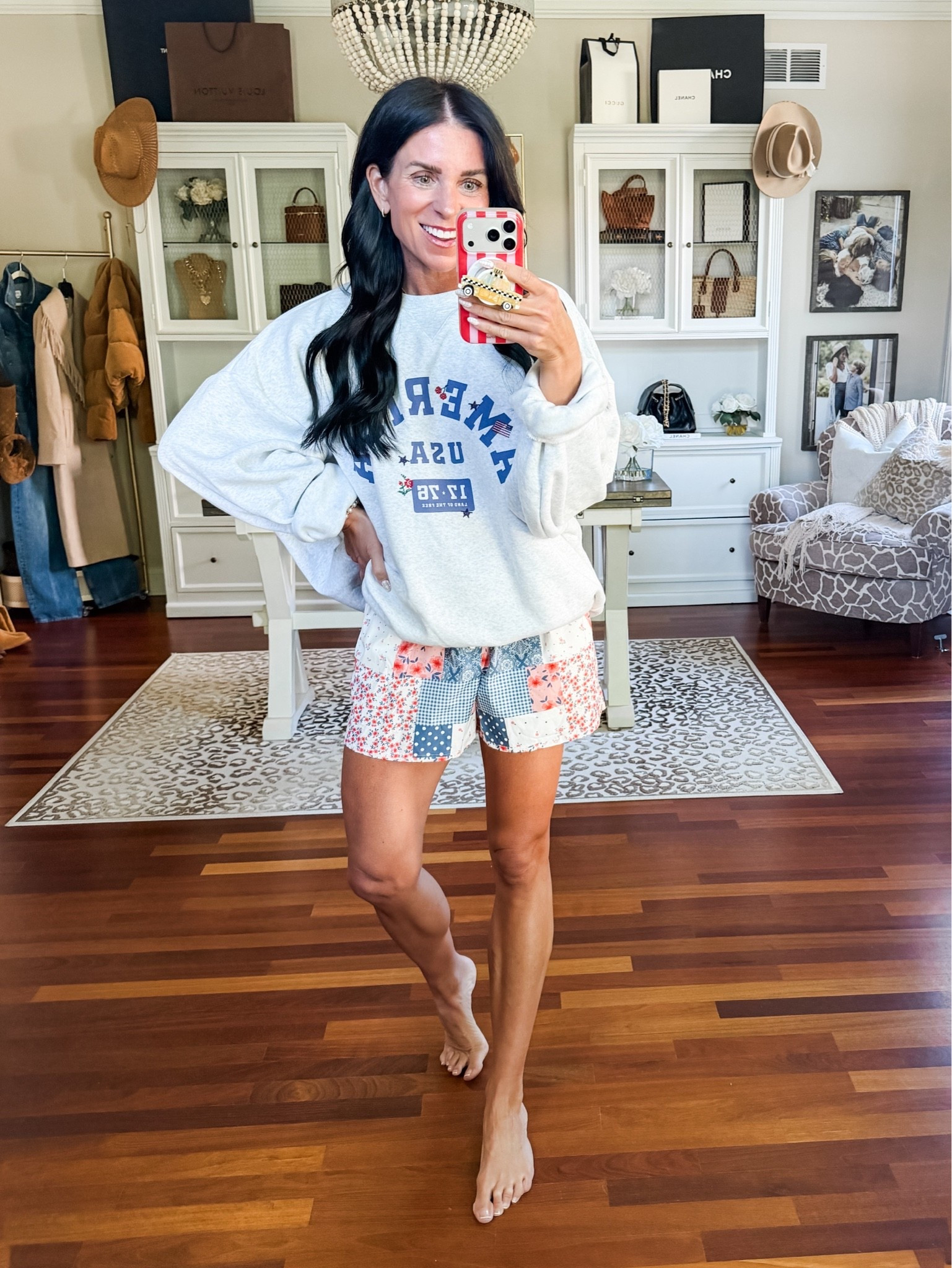 Such a cute cozy outfit! Xl sweatshirt small shorts 
@Target

#LTKdayinmylife #LTKootd #LTKSeasonal