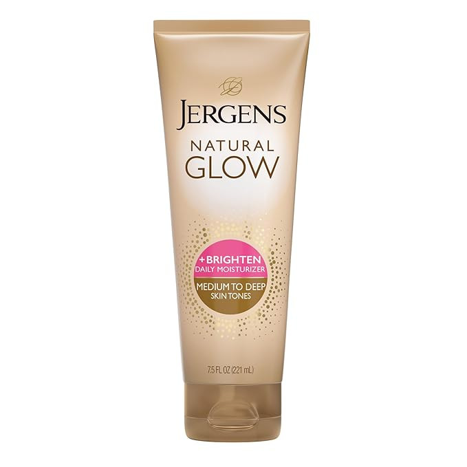 Jergens Natural Glow Self Tanner Body Lotion, Sunless Tanning, Medium to Deep Skin Tone, Daily Mo... | Amazon (US)