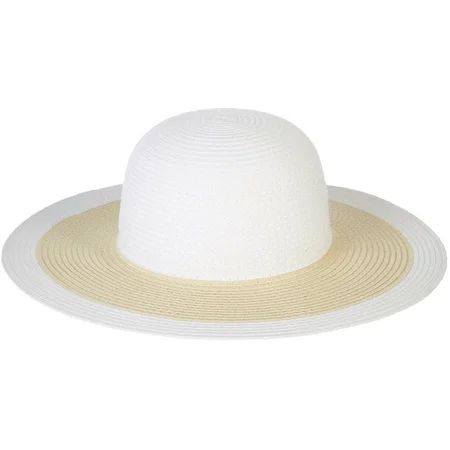 Mad Hatter Womens Contrast Brim Floppy Sun Hat | Walmart (US)