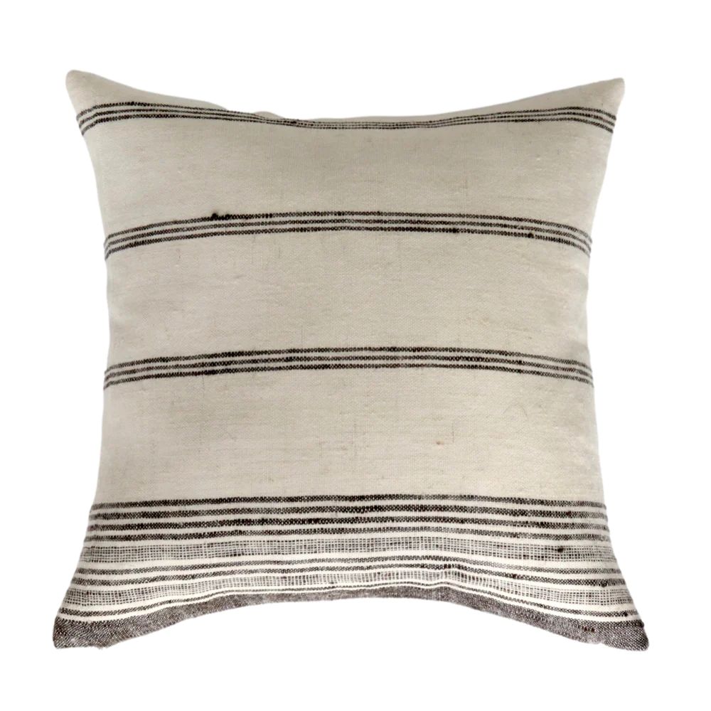 Nova Wool Cream Stripe Pillow Cover | Danielle Oakey Interiors INC