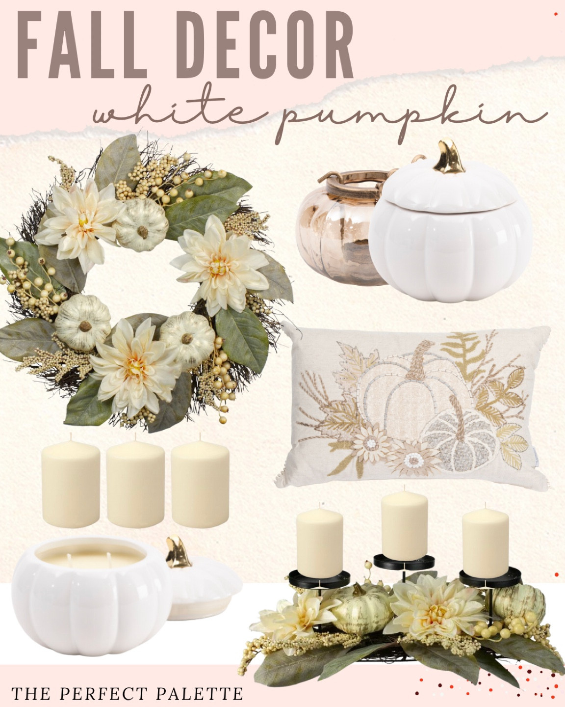Gorgeous Fall wreath, white pumpkins, candles, and pillows! #whitepumpkin 

#falldecor #falldecorations #amazon #fallwreath #wreath #homedecor #home #fall #tjmaxx #walmart 


#LTKSeasonal #LTKwedding #LTKhome