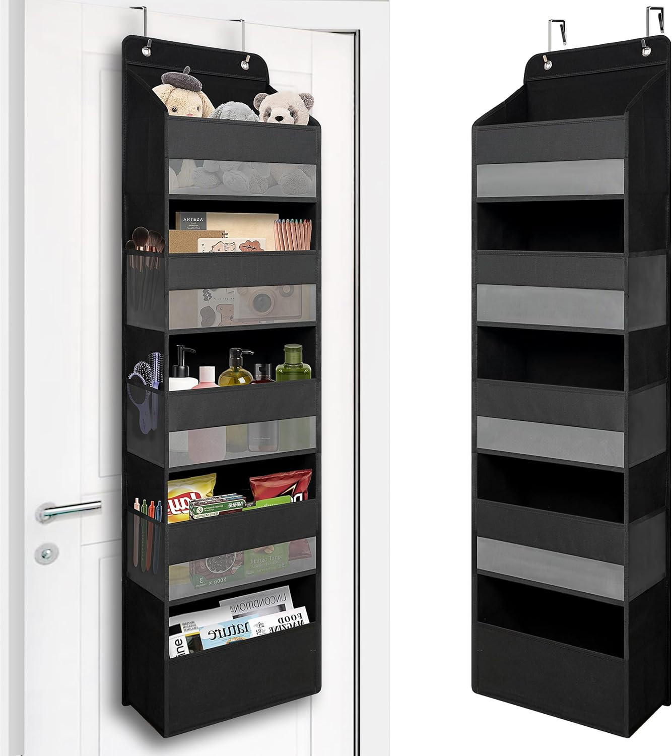 Amazon.com: TYMENSH Over Door Organizer with 5 Large Pockets, Heavy Duty Hanging Organizer Storag... | Amazon (US)