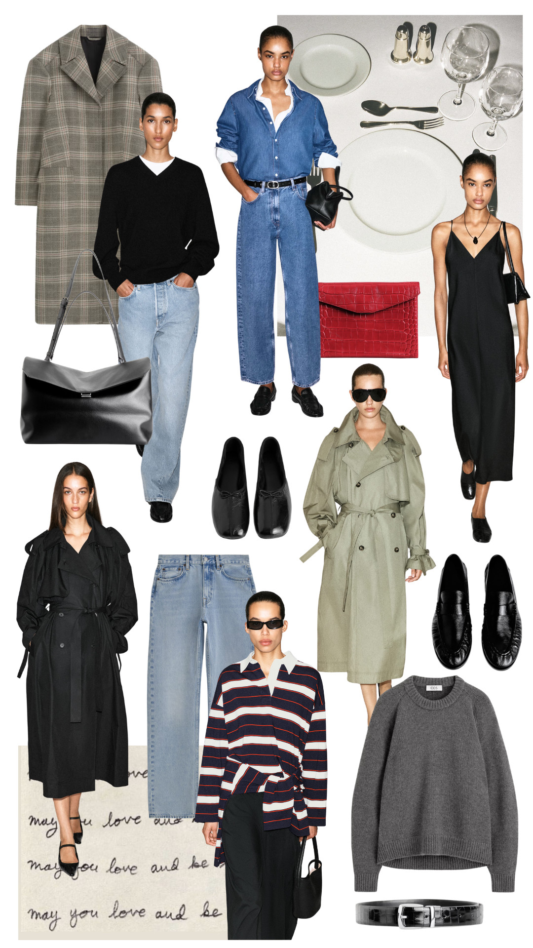 My Current Cos Wishlist 
| Trench Coat | Loafers | Satin Trousers | Rugby Shirt | Checkered Tailored Jacket | Reversible Belt 

 #LTKuk #LTKsummer #LTKautumn