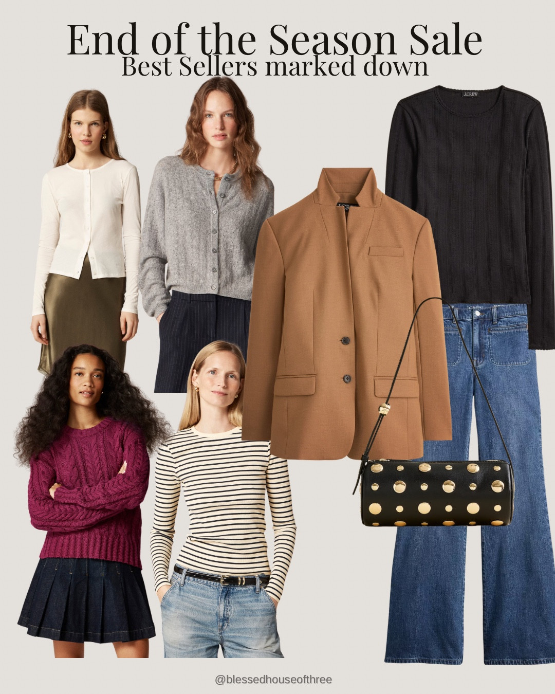 End of the season sale = the best time to grab timeless closet staples 🤍 Blazers, everyday denim, and layering tops that work now and into next season are all marked down. These are true best sellers I reach for over and over — sizes are already going fast so don’t wait on these.

end of season sale women’s fashion, closet staples on sale, best seller wardrobe basics, classic blazer outfit women, everyday denim outfits, neutral capsule wardrobe essentials, timeless women’s fashion staples, elevated basics for women, affordable workwear staples, casual chic outfit ideas, fall winter wardrobe basics, transitional outfit essentials, women’s fashion deals, LTK sale finds, Pinterest fashion inspiration, shoppable outfit ideas, capsule closet must haves, minimalist wardrobe staples

#LTKWorkwear #LTKSeasonal #LTKSaleAlert