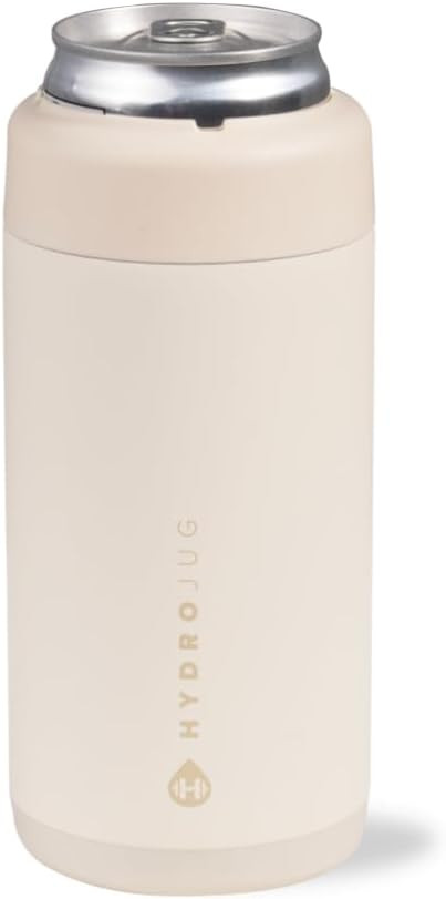 HydroJug Slim Can Cooler - 2-in-1 Insulated Can Cooler Cup - Stainless Steel Slim Can Holder with... | Amazon (US)