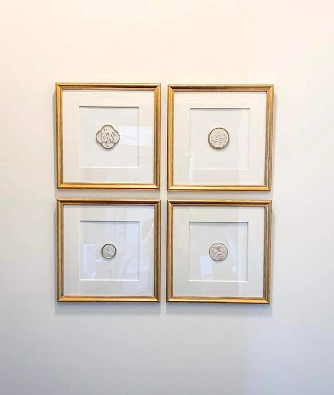 NEW Framed Intaglios, Set of Four, Framed and Matted, Religious - Etsy | Etsy (US)