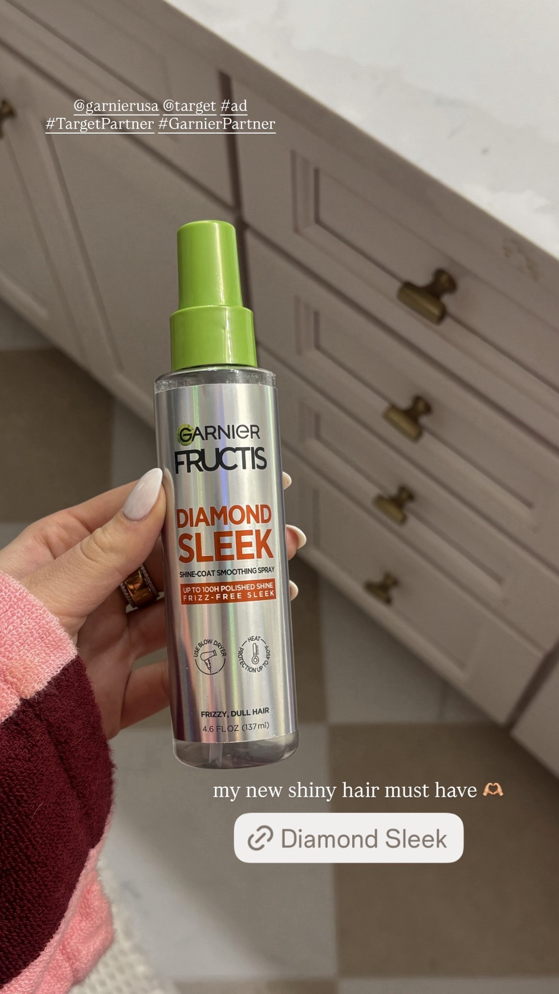 #ad My hair wash night essentials 🤍 I grabbed the new @garnierusa Diamond Sleek at @target and it gives my hair the prettiest diamond like shine! All you need to active it is a blow dryer so no other hot tools needed! 👏🏼 You can shop it below at Target! #GarnierPartner #TargetPartner  @shop.ltk #liketkit