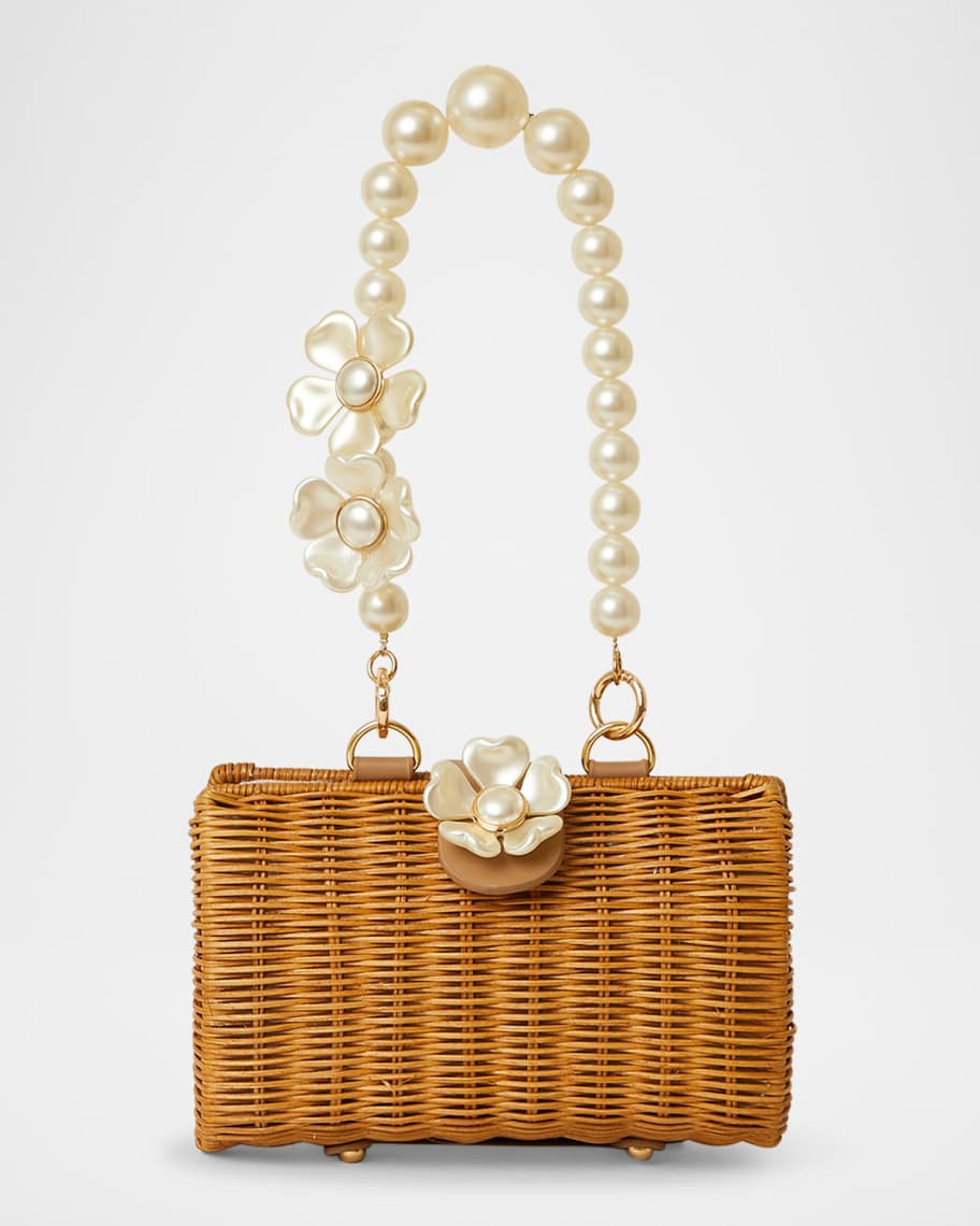 BTB Los Angeles Page Pearly Floral Clutch Bag | Neiman Marcus