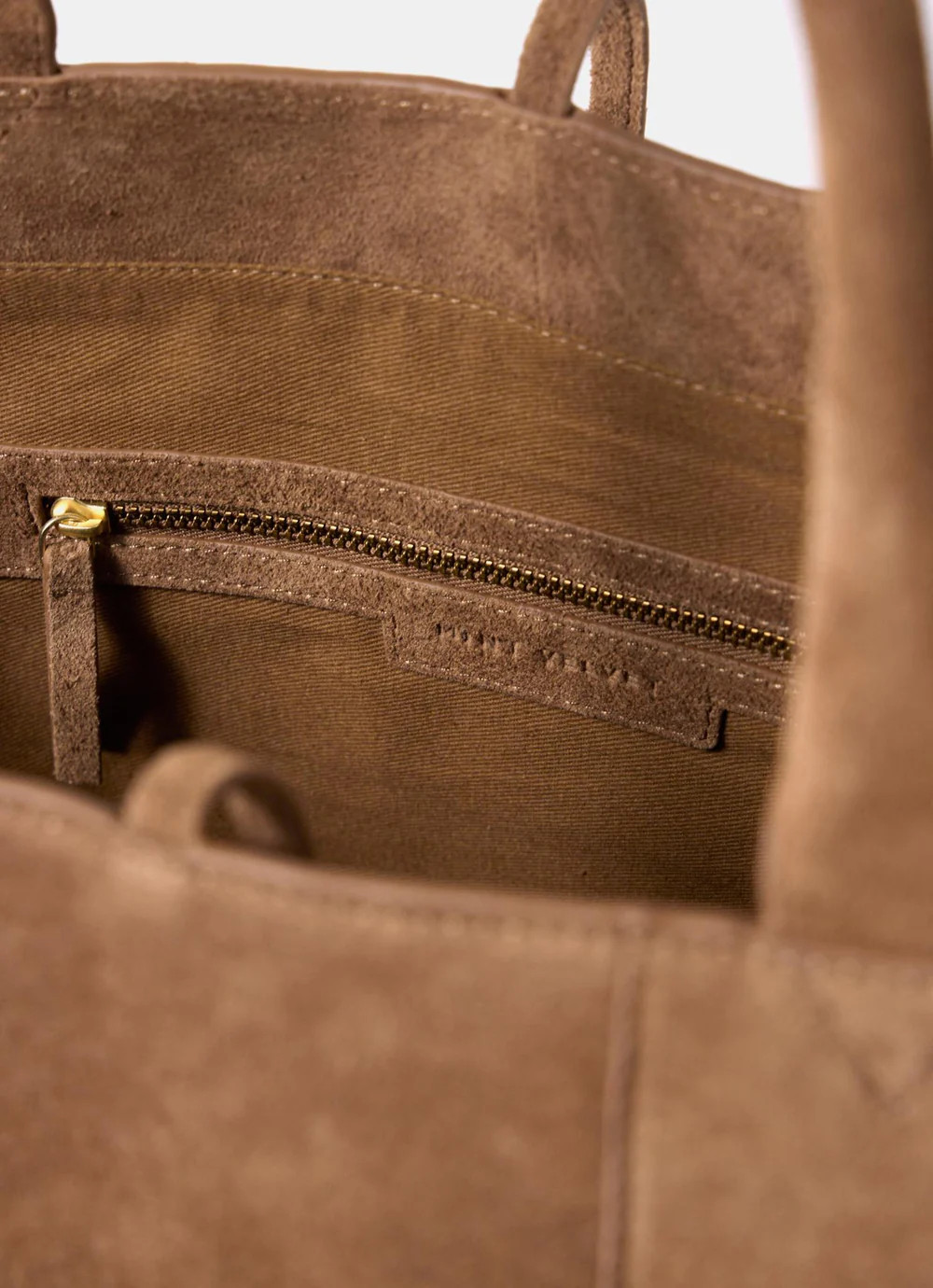 Mia Tan Suede Woven Tote Bag | Mint Velvet